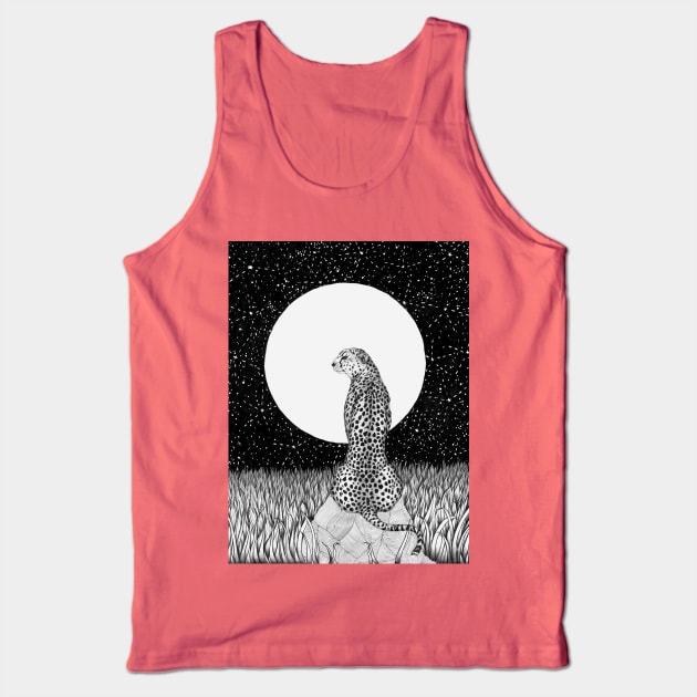 Cheetah Moon Tank Top by ECMazur